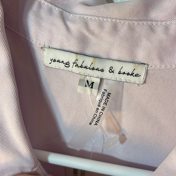 Young fabulous and broke, Light Pastel purple Sleeveless Jumpsuit NWT size med - Picture 4 of 7